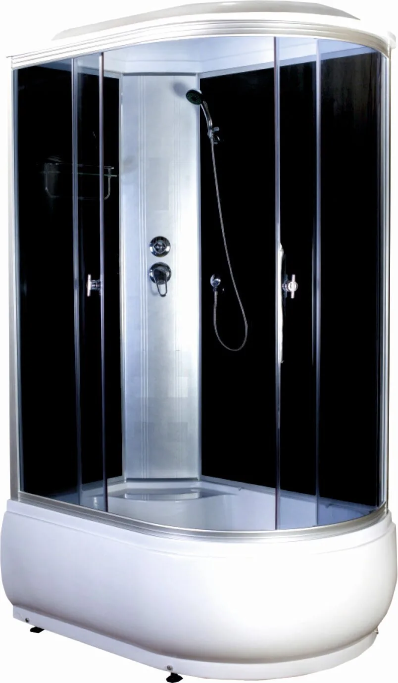 Душевая кабина AQUAPULSE 4006D 120х80х220см. grey black (в/п), угол левый.