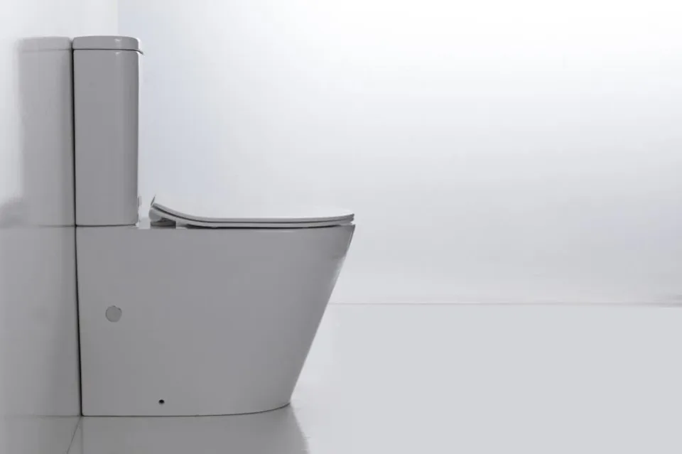 Унитаз-компакт Esbano Alagon 61*36 White безободковый с крышкой-сиденьем микролифт Slim