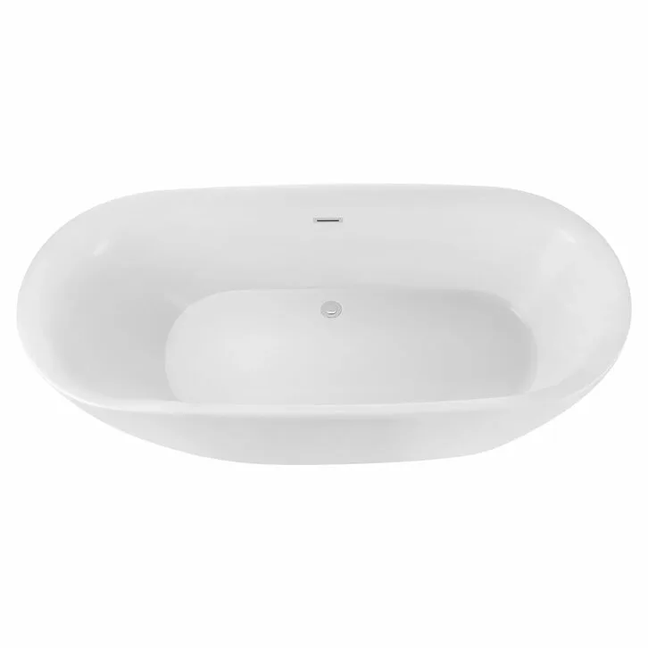 Ванна акриловая Vincea VBT-103, 1800*840*580, цвет белый, слив-перелив в комплекте