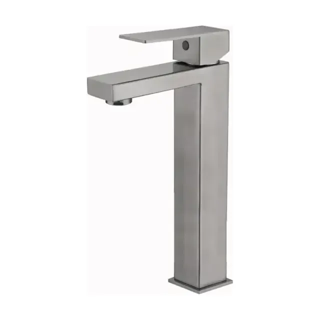 Смеситель Haiba HB11803-2 для раковины сталь матовая