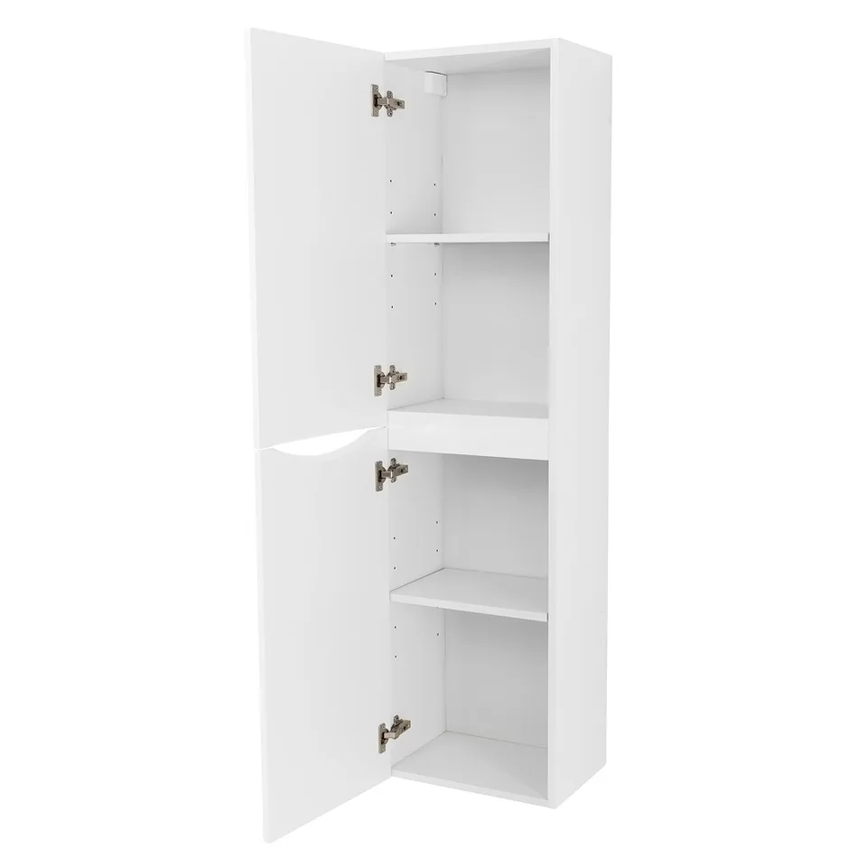 Шкаф подвесной BelBagno FLY-MARINO-1500-2A-SC-BL-P-L Bianco Lucido, левый