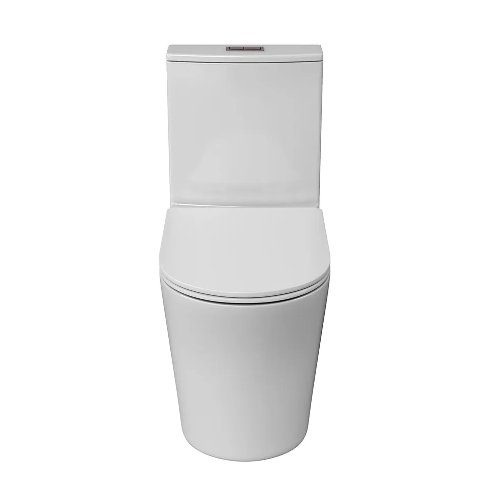 Унитаз напольный Grossman Thin Rim GR-5607SQ (656х370х796) тонкий ободок,белый,моноблок с тонкой крышкой,микролифт,смыв торнадо,1 место