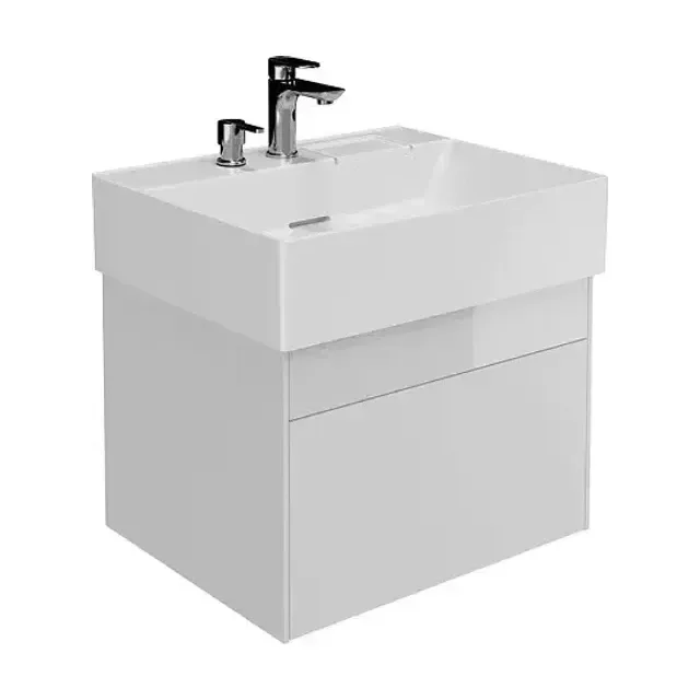 Тумба с раковиной Kerama Marazzi Logica 60 белоснежный, 2 отверстия