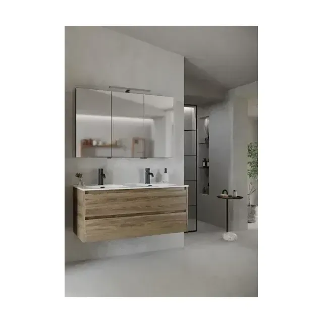 Комплект мебели Sancos Libra 120 дуб чарльстон, двойная раковина