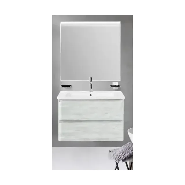 Комплект мебели BelBagno Албано-Кер (Albano-Cer) 80 белый винтажный дуб