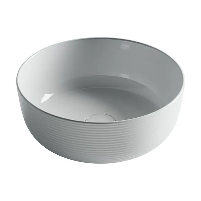 Раковина из сантехнического фарфора Ceramica Nova Элемент (Element) 36 см CN6073 накладная цвет белый