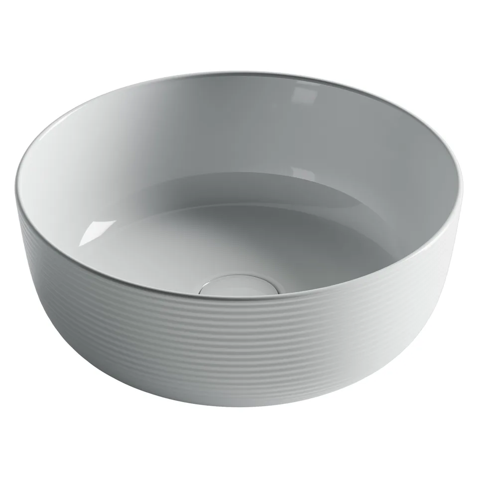 Раковина из сантехнического фарфора Ceramica Nova Элемент (Element) 36 см CN6073 накладная цвет белый