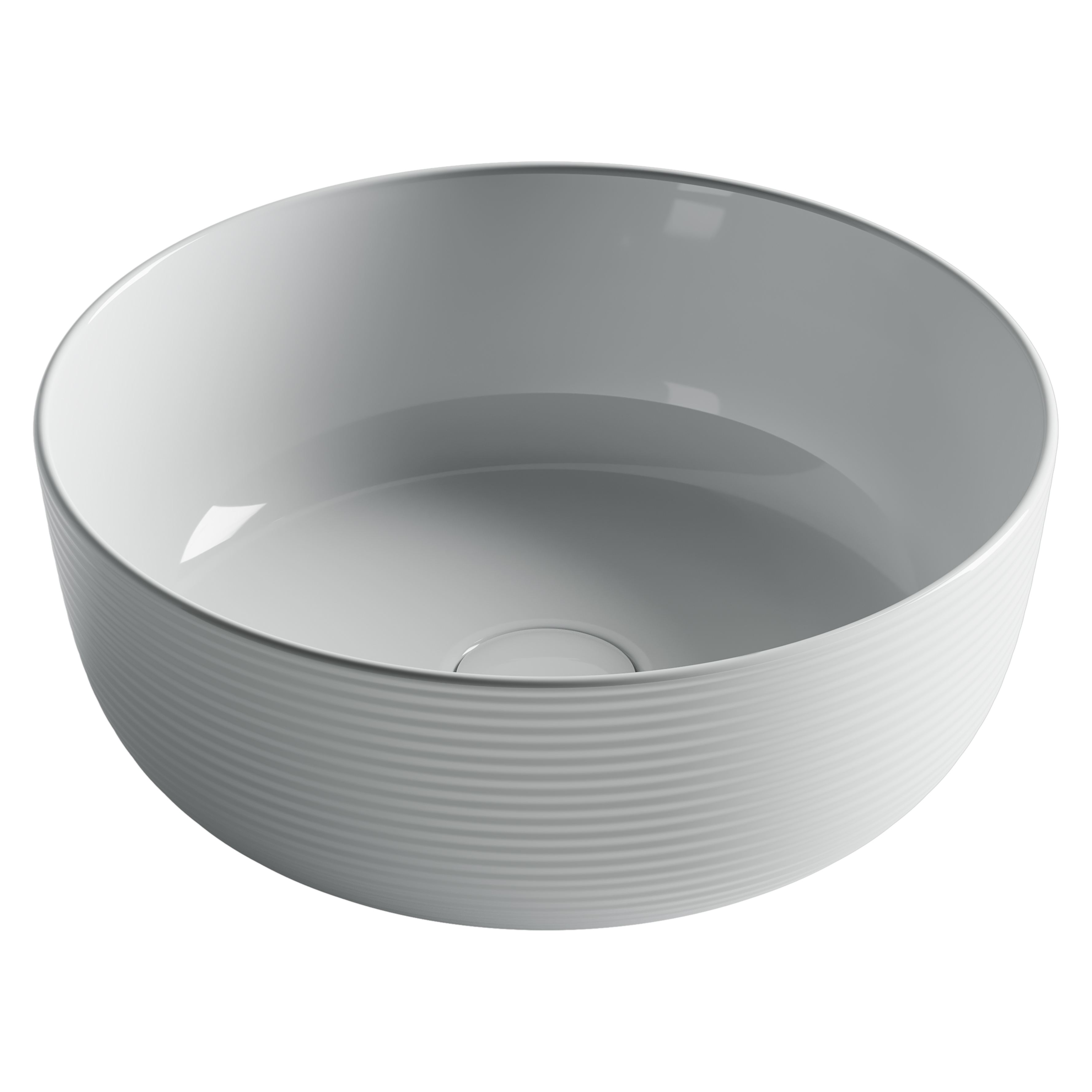 Раковина из сантехнического фарфора Ceramica Nova Элемент (Element) 36 см CN6073 накладная цвет белый