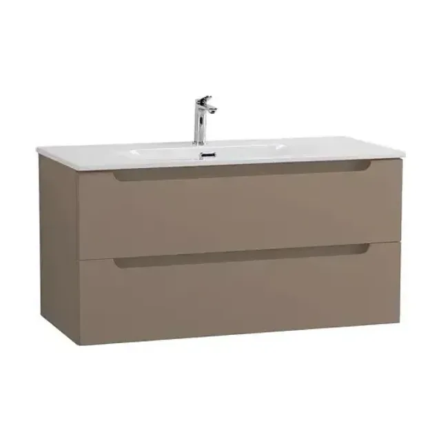 Комплект мебели BelBagno Этна (Etna) 100 бежевый матовый (раковина BB-8099-100)