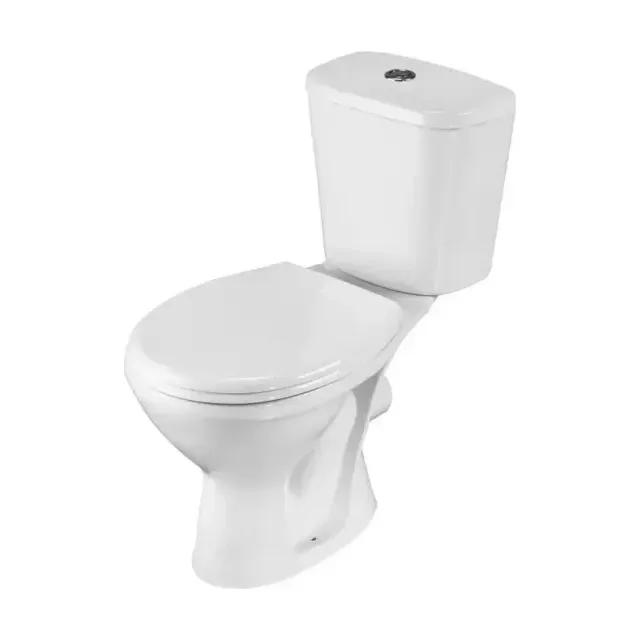 Унитаз-компакт Santeri Pro 36*67 горизонтальный выпуск с крышкой-сиденьем полипропилен