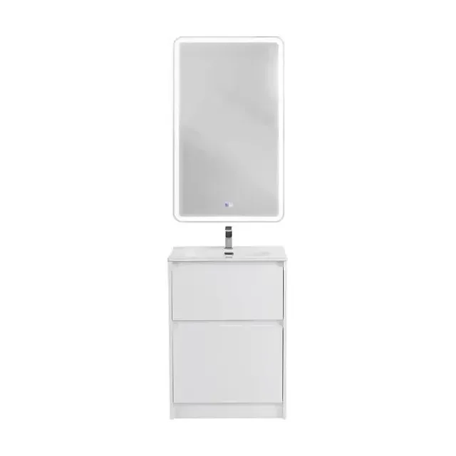 Комплект мебели BelBagno Крафт (Kraft) 60 напольный белый матовый (раковина BB600ETL)