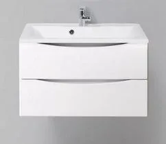 Тумба с раковиной BelBagno Марино (Marino) 80 белый глянец подвесная