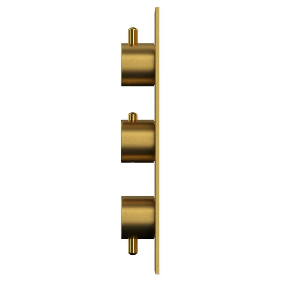 Термостат Whitecross Y Brushed Gold Y1238GLB для ванны и душа скрытый монтаж брашированное золото