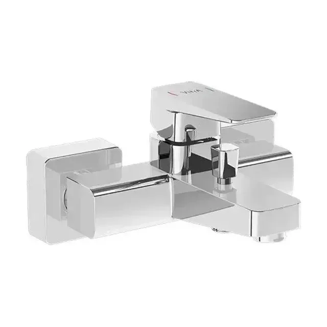 Смеситель Vitra Root Square A42737EXP для ванны и душа хром