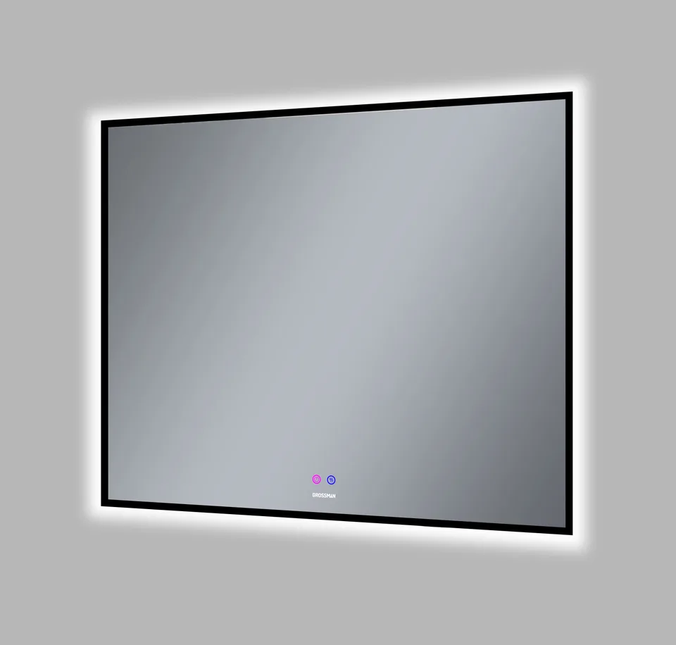 Зеркало PRAGMA-норма BLACK (900*800*45) LED с сенсорным выключателем и подогревом