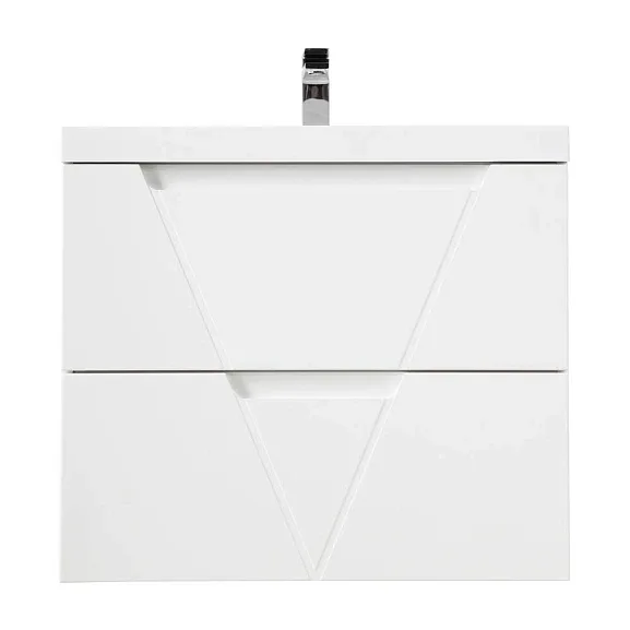 Тумба с раковиной BelBagno Виттория (Vittoria) 70 белый матовый (с белой раковиной)