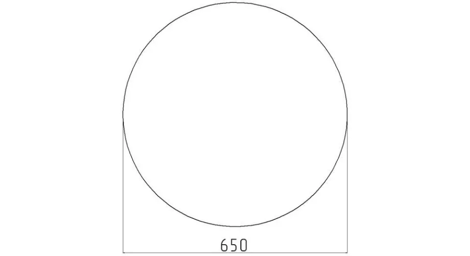 Зеркало Corozo Ринго 65 с Led-подсветкой