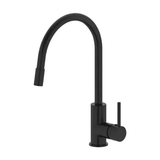 Смеситель Iddis Китчен 360 (Kitchen 360) K36BLJ0i05 для кухни гибкий излив черный матовый