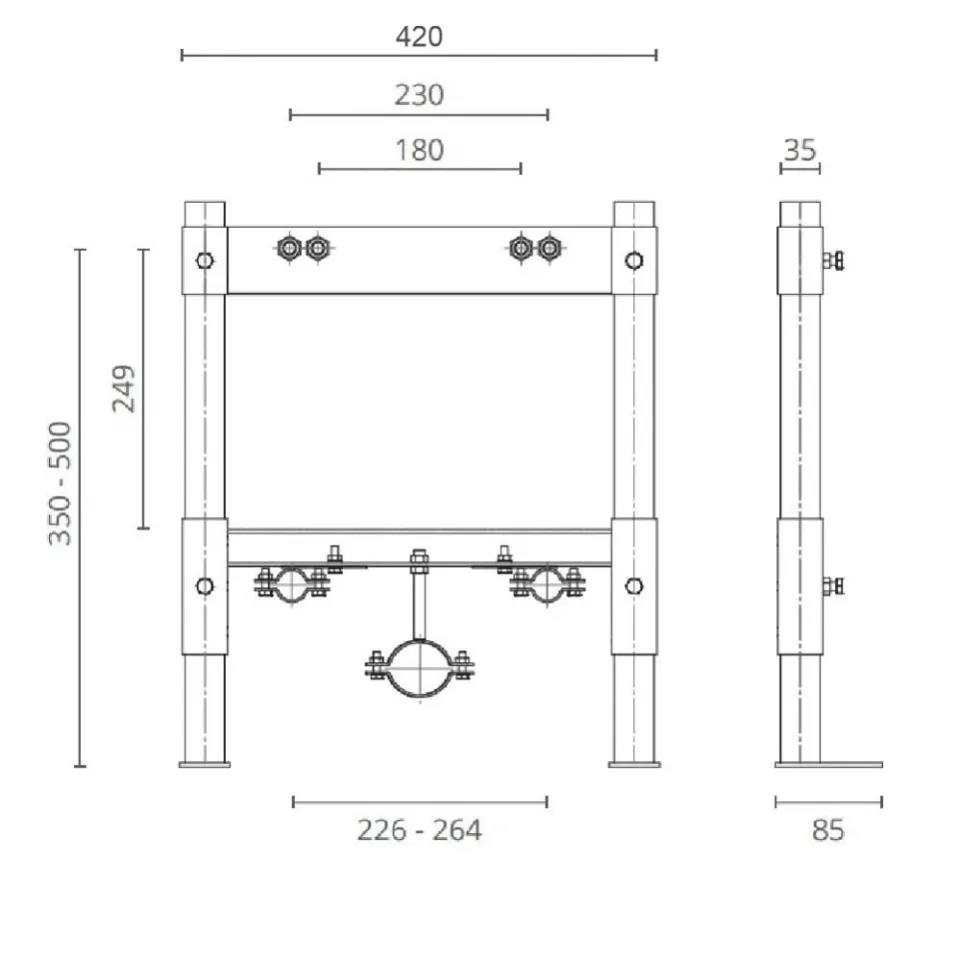 Монтажная рама для биде Ctesi Solid BK0204010