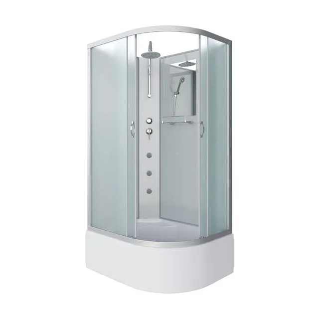 Душевая кабина Niagara Classic NG-2310-14LBKTG (120х80х210) высокий поддон(40см),стекло матовое