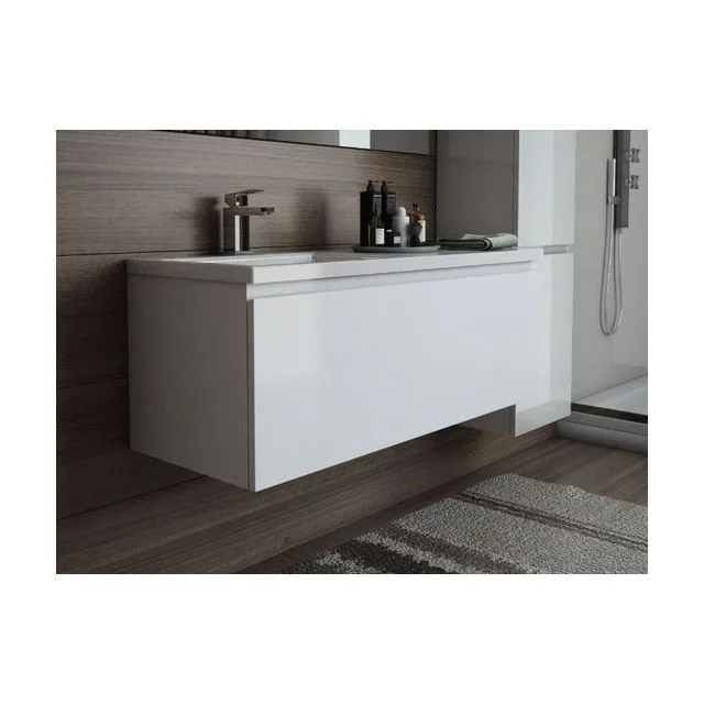 Тумба с раковиной подвесная 1 ящик Эстет Dallas Luxe 130 130 L ФР-00002274