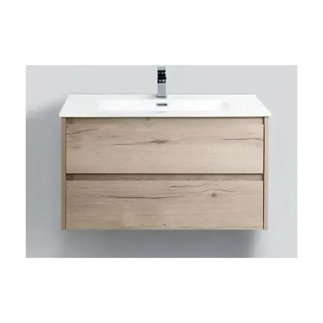 Тумба с раковиной BelBagno Крафт (Kraft) 80 белый дуб Галифакс