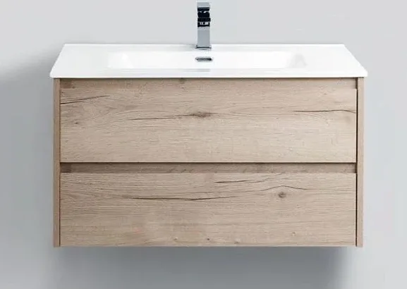 Тумба с раковиной BelBagno Крафт (Kraft) 80 белый дуб Галифакс