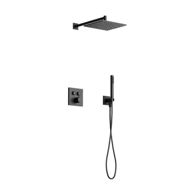 Душевая система Sancos Линн (Linn) SC9022MB встраиваемая в стену цвет черный