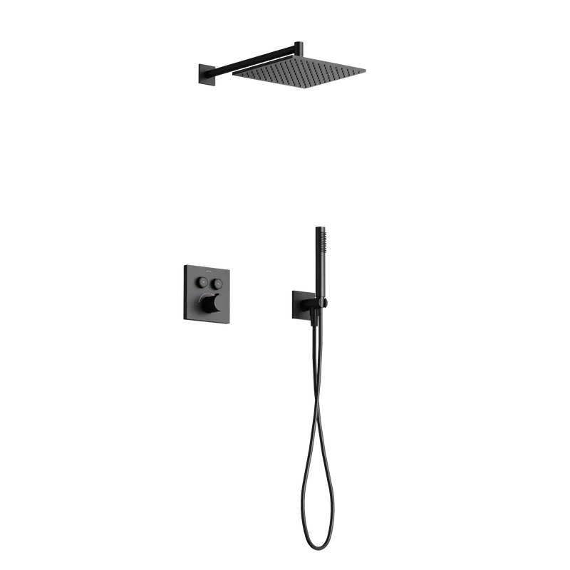 Душевая система Sancos Линн (Linn) SC9022MB встраиваемая в стену цвет черный