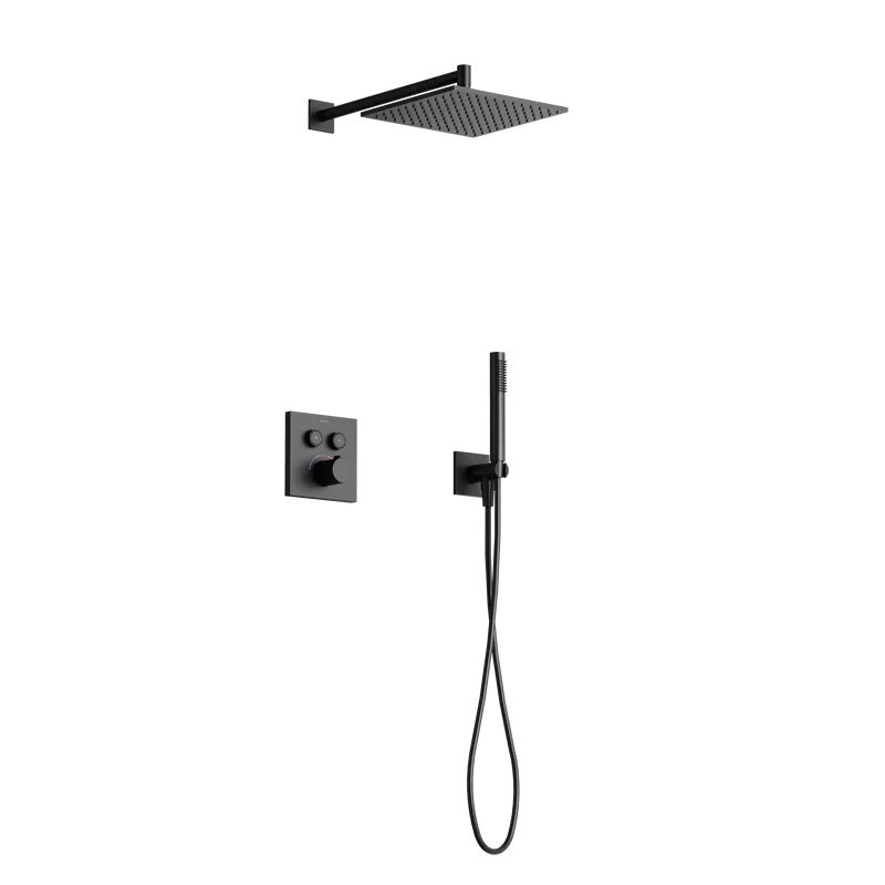 Душевая система Sancos Линн (Linn) SC9022MB встраиваемая в стену цвет черный
