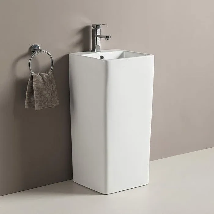 Напольная раковина CeramaLux N P7004L 40*40 белая