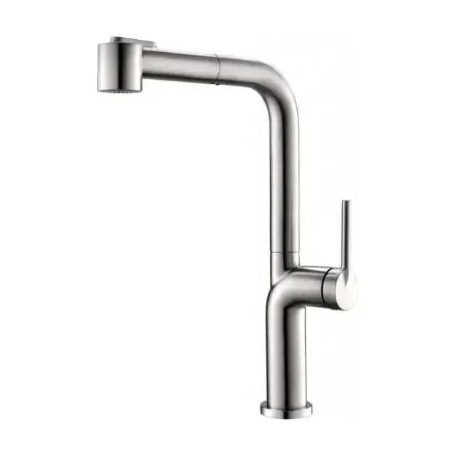 Смеситель BelBagno BB-LAM60-IN для кухни с выдвижным изливом сатин