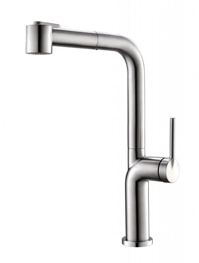 Смеситель BelBagno BB-LAM60-IN для кухни с выдвижным изливом сатин