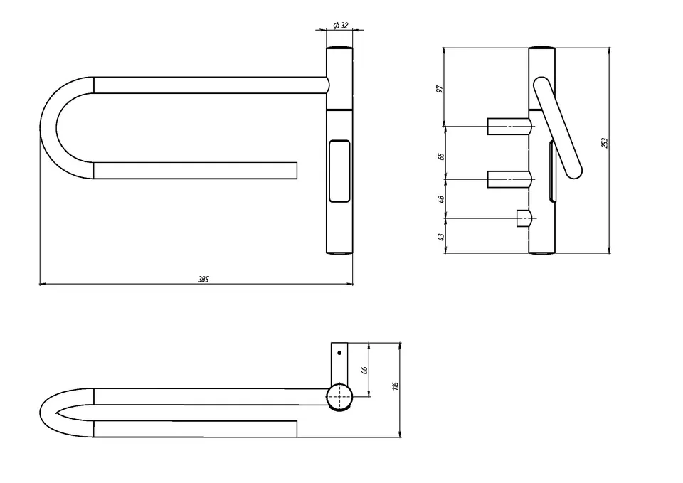 Полотенцесушитель электрический Vincea VTD-1P1WE 39×25, белый, таймер