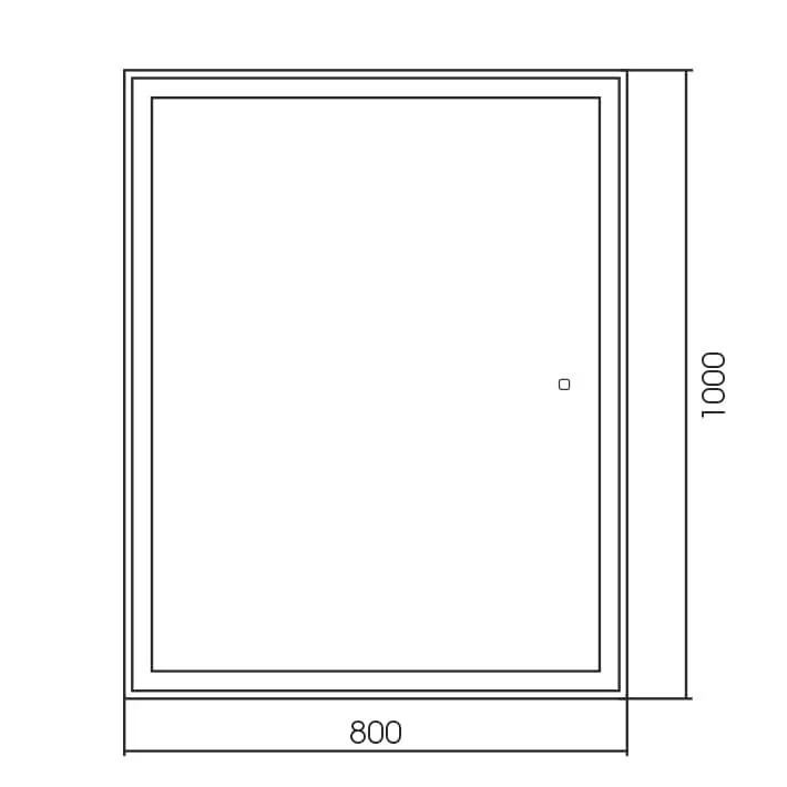 Зеркало Silver Mirrors Ливия 80*100 с Led-подсветкой сенсорный выключатель