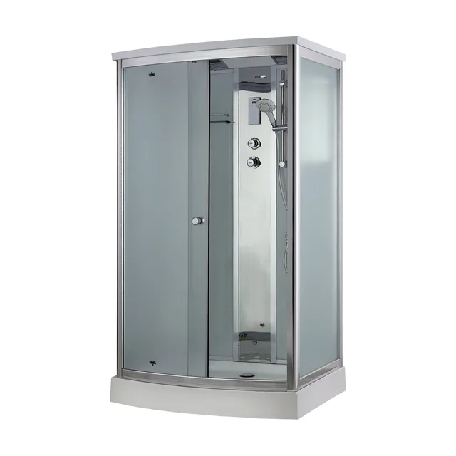 Timo Comfort T-8815 Fabric Glass душевая кабина 120*90*220+турецкая баня хамам+стульчик прозрачный