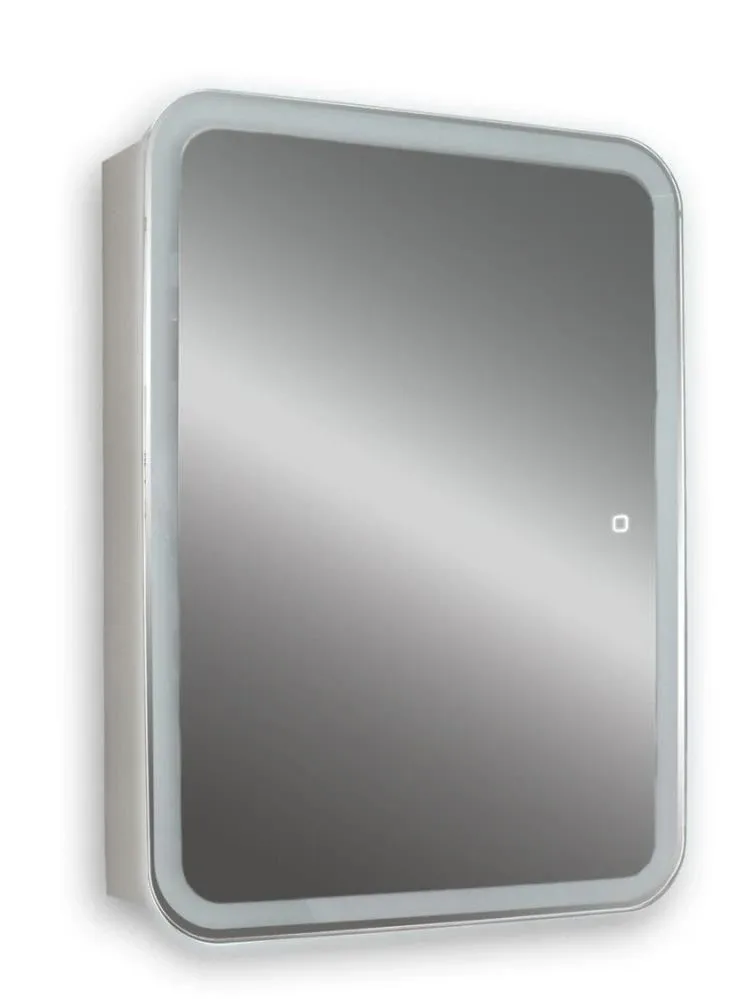 Зеркало-шкаф Silver Mirrors Фиджи flip 50 сенсорный выключатель с Led-подсветкой L/R