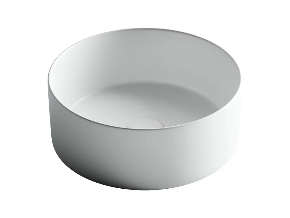 Раковина из сантехнического фарфора Ceramica Nova Элемент (Element) 36 см CN6032MW накладная цвет белый матовый