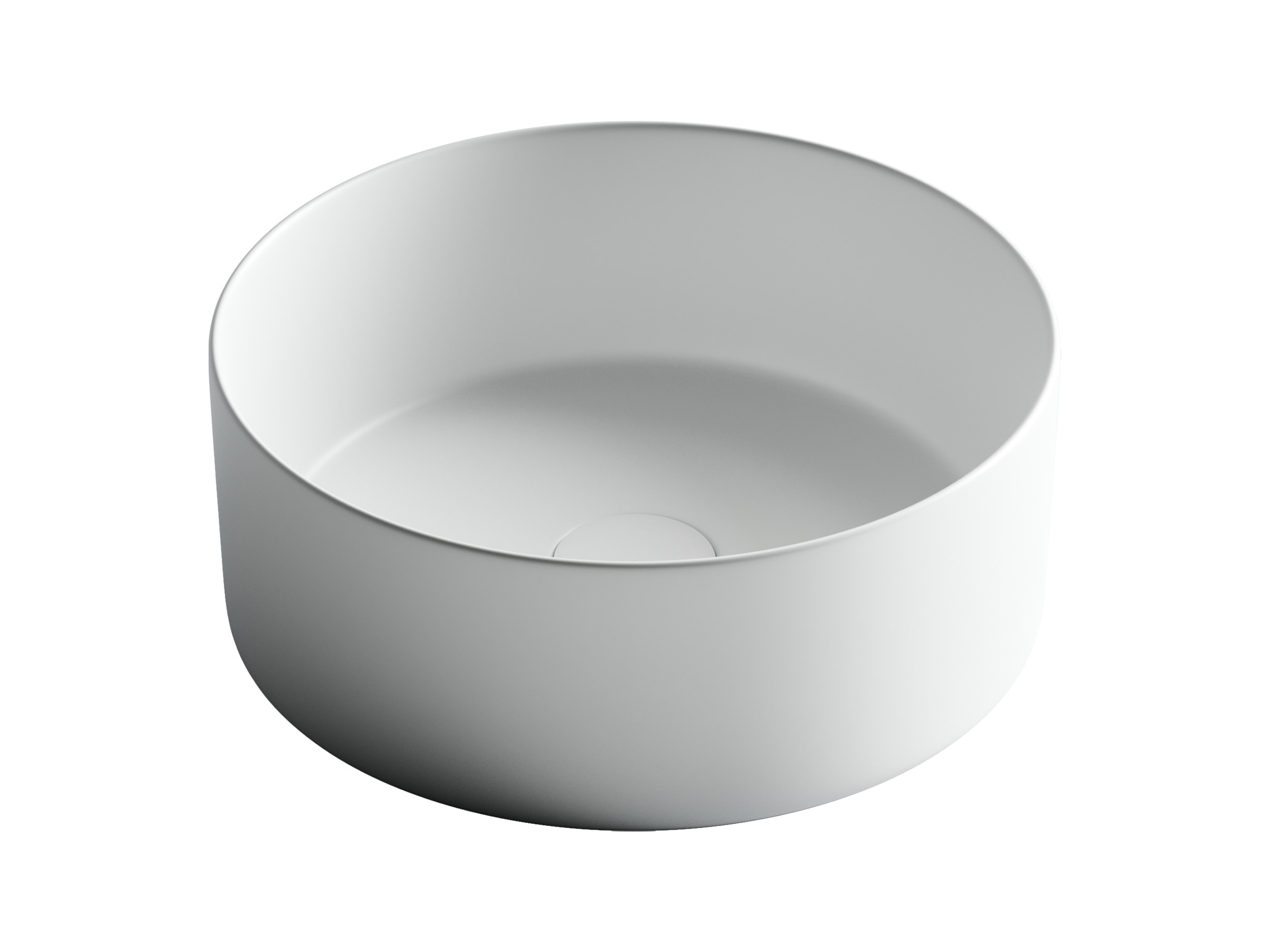 Раковина из сантехнического фарфора Ceramica Nova Элемент (Element) 36 см CN6032MW накладная цвет белый матовый