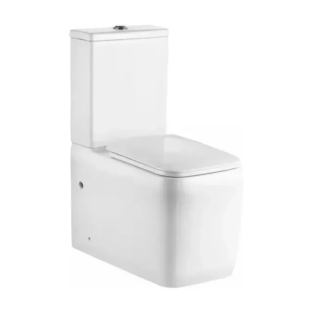 Унитаз-компакт Black & White Гравитация/Gravity WX-7790 безободковый смыв торнадо 63*36*84,5 с крышкой сидением микролифт