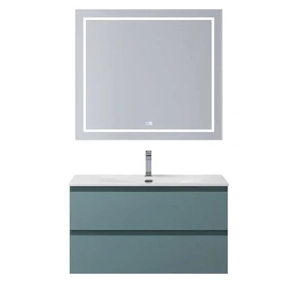 Комплект мебели BelBagno Крафт (Kraft) 80 голубой матовый (раковина BB-8099-80)