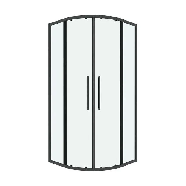 Душевое ограждение Grossman Cosmo 301.K33.02.9090.42.00 (90х90х195) Угловая,раздвижная,графит сатин,стекло прозрачное