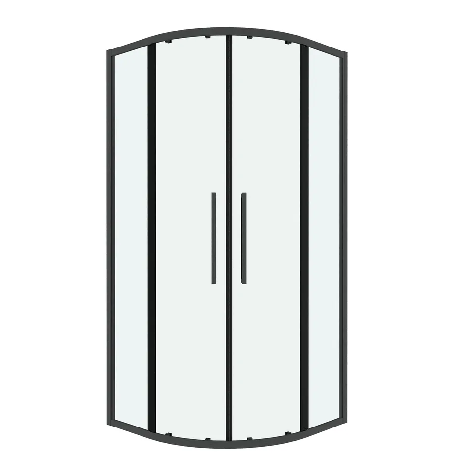 Душевое ограждение Grossman Cosmo 301.K33.02.1010.42.00 (100х100х195) Угловая,раздвижная,графит сатин,стекло прозрачное, 1 место