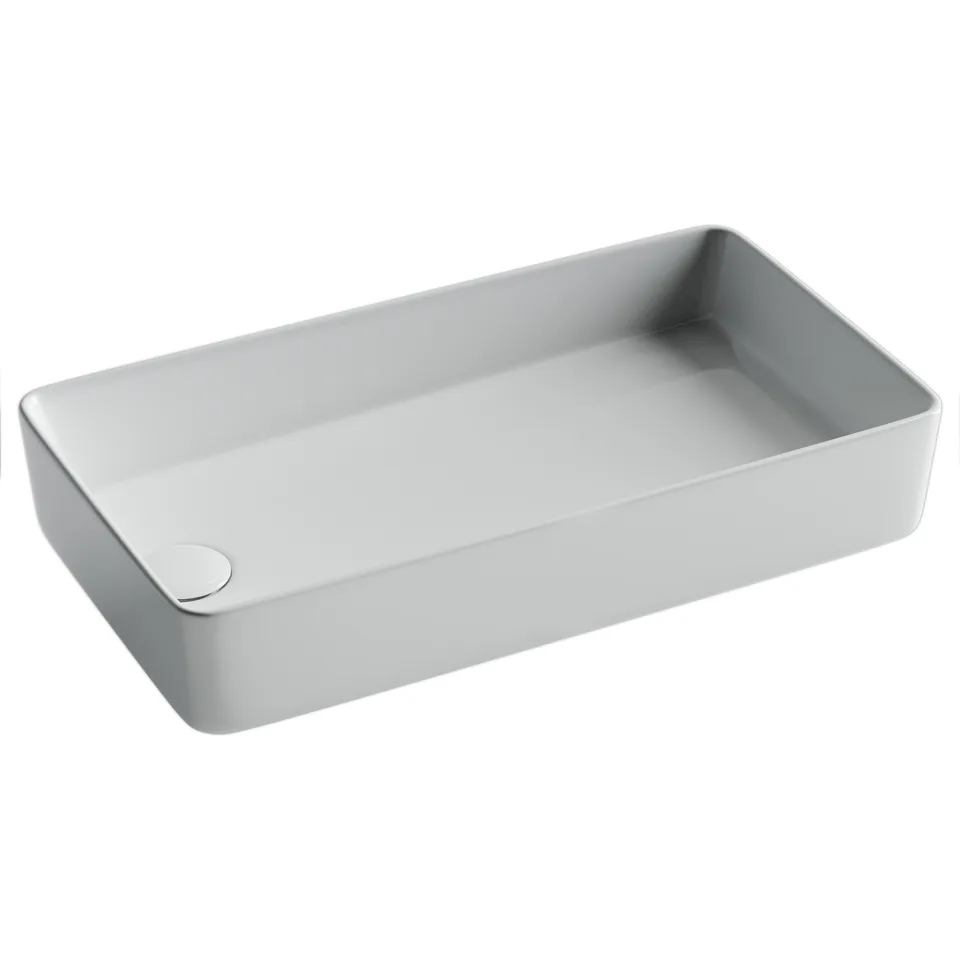 Раковина из сантехнического фарфора Ceramica Nova Элемент (Element) 62 см CN5048 накладная цвет белый
