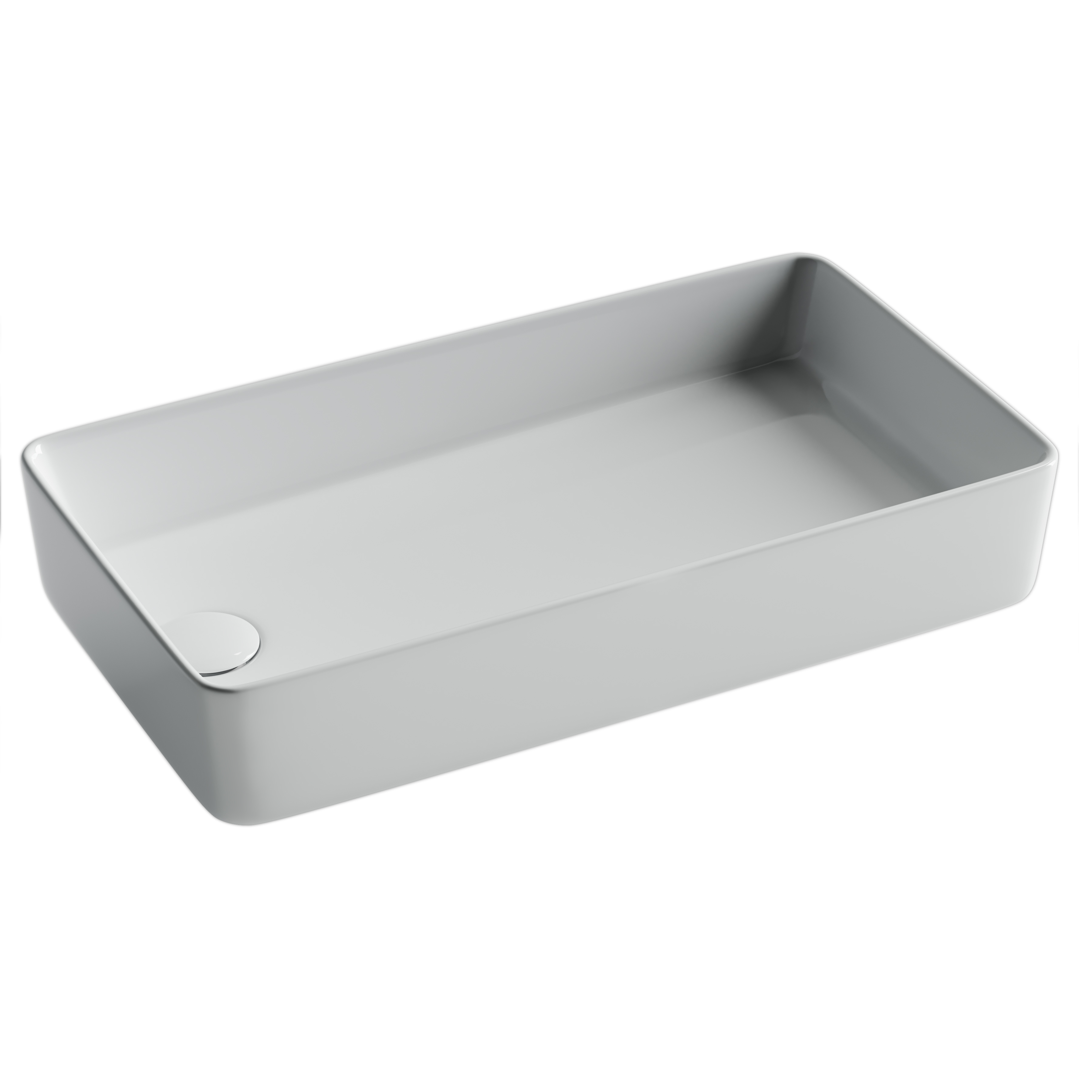 Раковина из сантехнического фарфора Ceramica Nova Элемент (Element) 62 см CN5048 накладная цвет белый