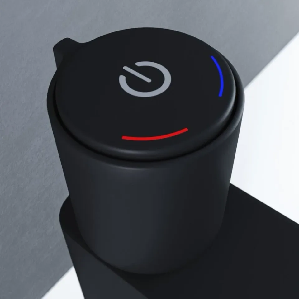 Смеситель Iddis Слайд (Slide) SLIBLBTi01 для раковины с кнопочным управлением Push Control черный матовый