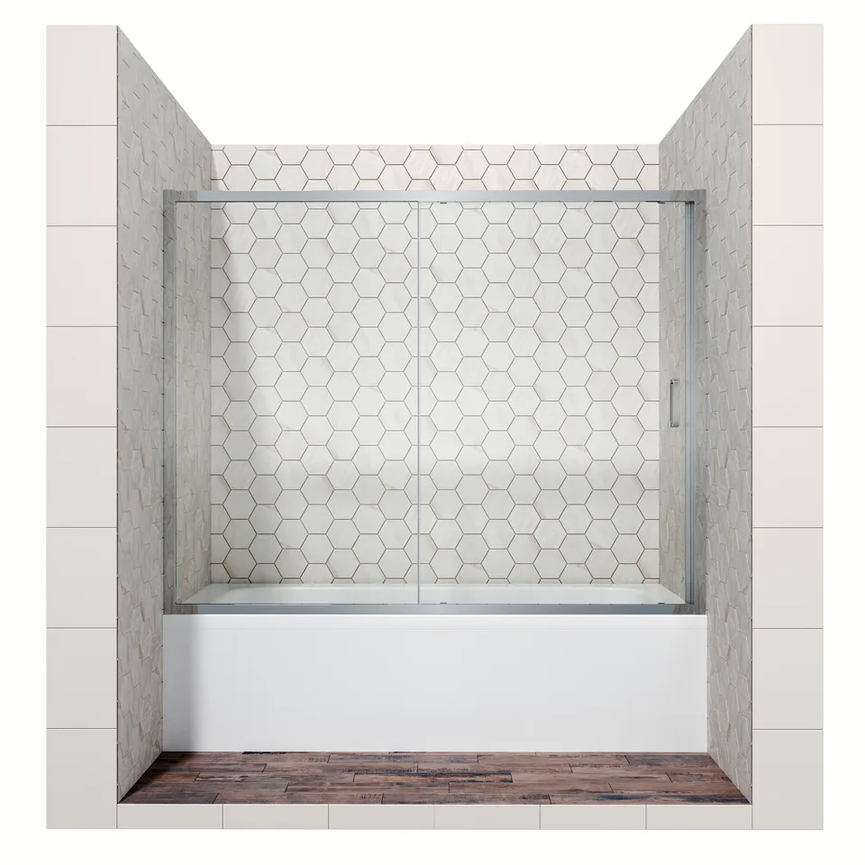 Шторка для ванны Ambassador Bath Screens 16041105 (170х140) хром,стекло прозрачное,раздвижная,1 место