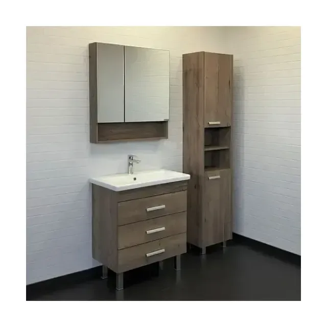 Комплект мебели Comforty Никосия 70Н дуб темный (раковина Como 70)