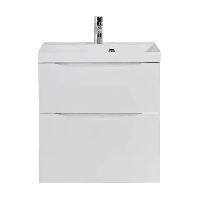 Комплект мебели BelBagno Марино-H60 (Marino-H60) 70 белый глянец с зеркалом-шкафом