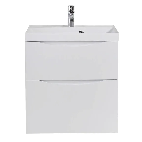 Комплект мебели BelBagno Марино-H60 (Marino-H60) 70 белый глянец с зеркалом-шкафом